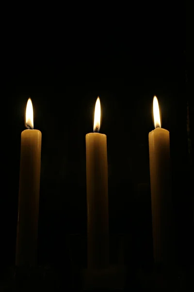 Τρία κεριά — Φωτογραφία Αρχείου