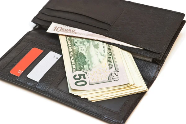 stock image Purse with money.