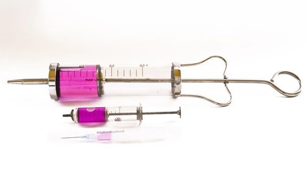 Syringe and vaccine — Stock Photo, Image
