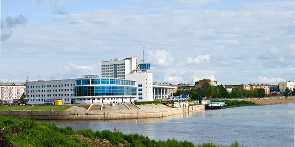 Stock image River port on river Irtish