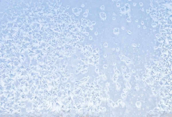 Frosty afbeelding op een venster — Stockfoto