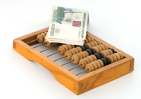 Рублів на abacuses . — стокове фото