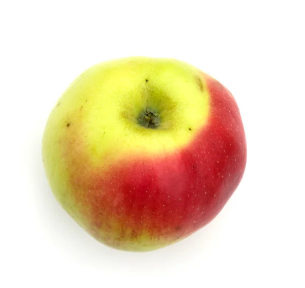 Manzana sobre un fondo blanco. — Foto de Stock