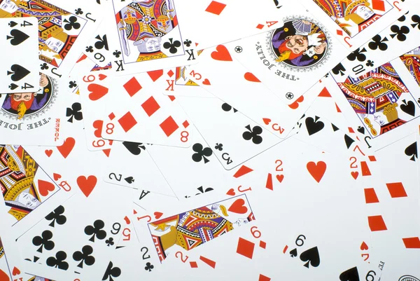 Background from playing cards — Stock Photo, Image