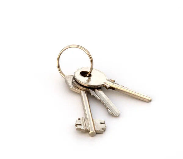 Three keys on a ring. — Stock Photo, Image