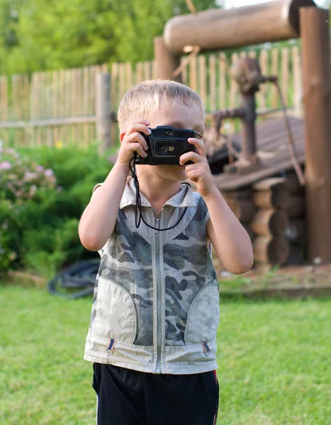 The small photographer. — Stock Photo, Image
