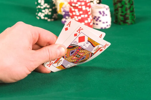 Pemain dalam poker . — Stok Foto