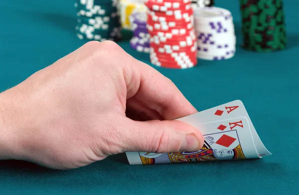 Pöytä pokeri . — kuvapankkivalokuva