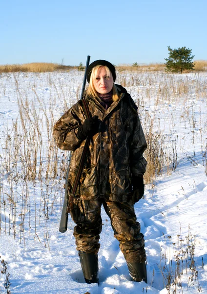 Winter hunting. — Stock Photo, Image