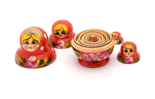 Russian nested dolls. — Stock Photo, Image