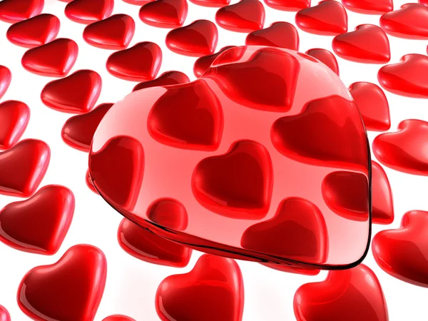 stock image Background from hearts