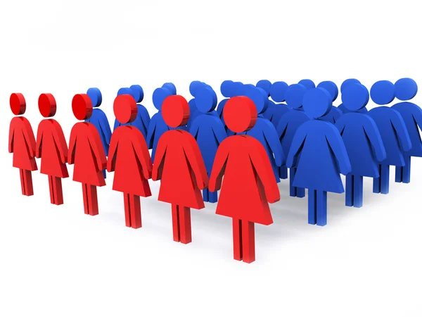 Group of leaders of women — Stock Photo, Image