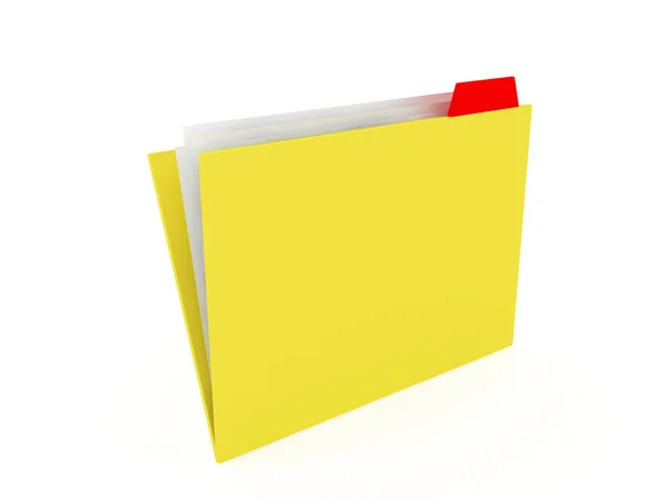 3D folderu — Zdjęcie stockowe