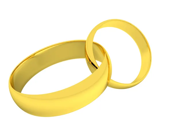 Boda anillos de oro — Foto de Stock