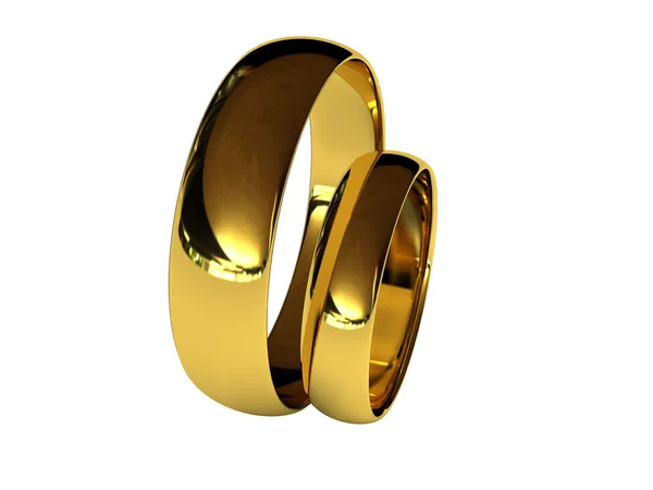 골드 결혼 반지 — 스톡 사진