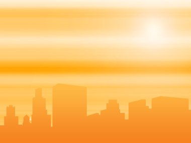 Orange city clipart