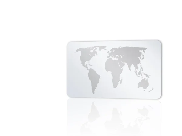 Card with world map 2 — Stock Photo, Image