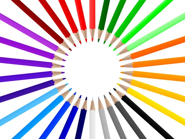 Lápices de color 3 — Archivo Imágenes Vectoriales