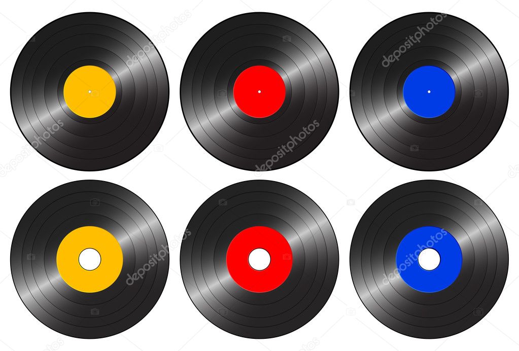 Color gramophone record