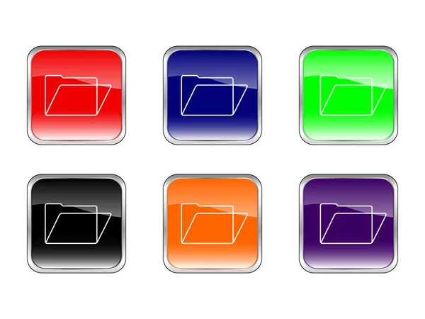 Dossier bouton — Image vectorielle