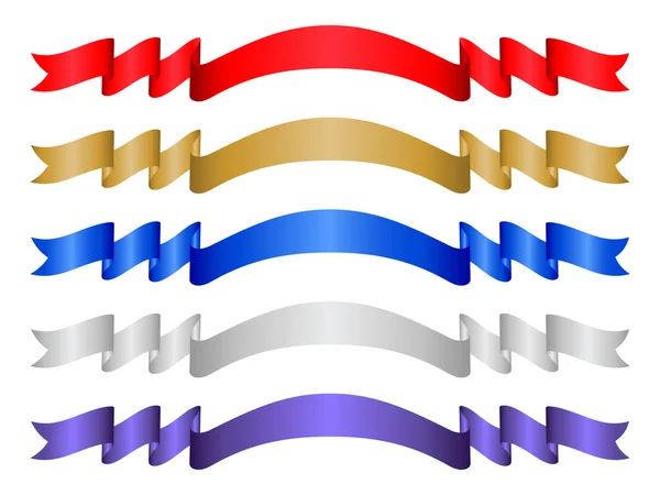 Färg banner ange 9 — Stock vektor
