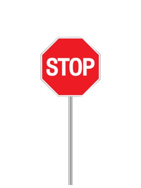 Sign stop clipart