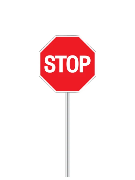 Πινακίδα stop — Διανυσματικό Αρχείο