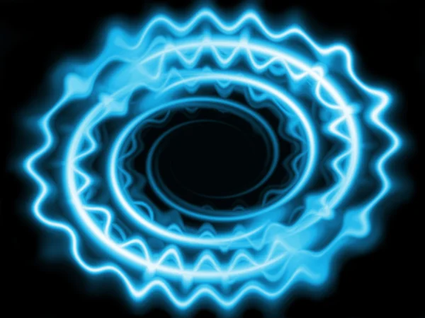 Mavi soyut neon ışık — Stok fotoğraf
