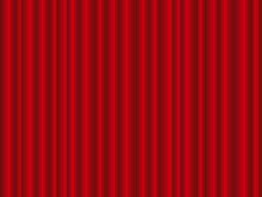 Red curtain clipart