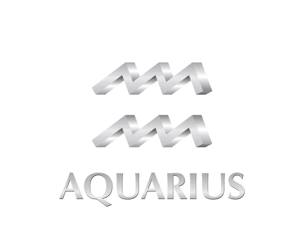Aquarius sign — Stock Vector