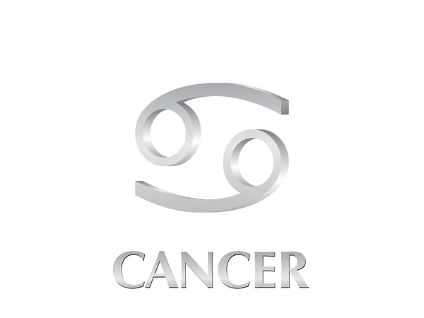 Kanker teken — Stockvector