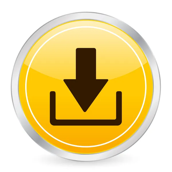 Scarica icona cerchio giallo — Vettoriale Stock