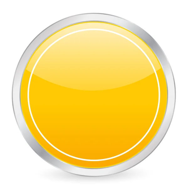 Üres sárga kör ikonra — Stock Vector