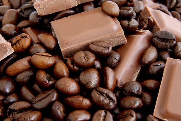 Fondo de café y chocolate — Foto de Stock