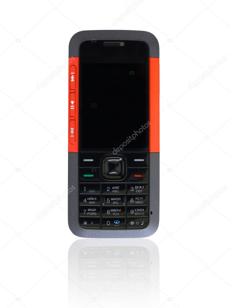 Silver mobile phone
