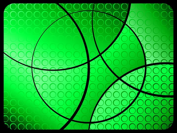 Grön abstrakt bakgrund. Vektorillustration. — Stock vektor