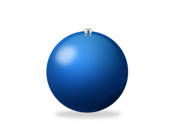 Vánoční koule modrá — Stock fotografie