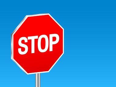 Sign stop background clipart