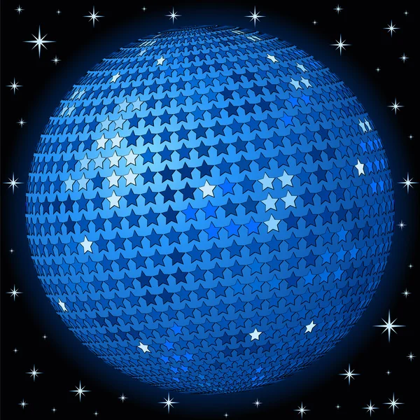 Résumé fond de balle bleue — Image vectorielle