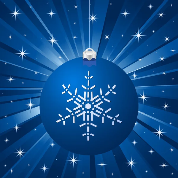 Vecteur bleu fond de Noël — Image vectorielle