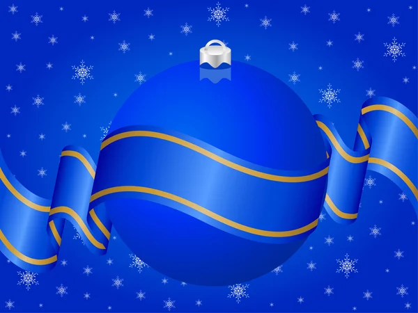Décoration de Noël bleu — Image vectorielle
