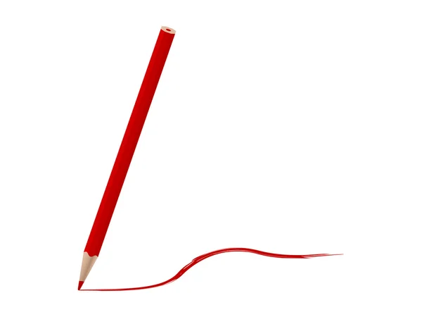 Czerwony ołówek — Wektor stockowy