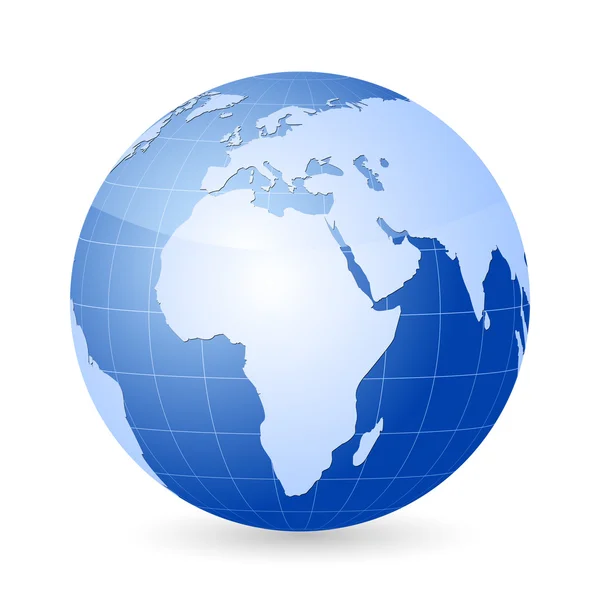 Vector world globe — Stock Vector