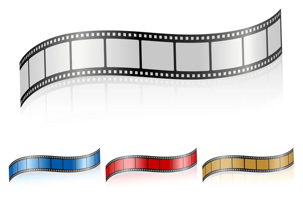 Zvlněná filmový pás 3 — Stockový vektor