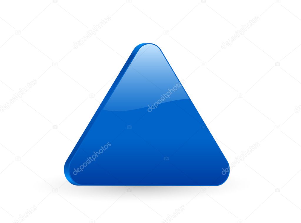 Triangular red 3d icon Stock Vector by ©julydfg 2195174