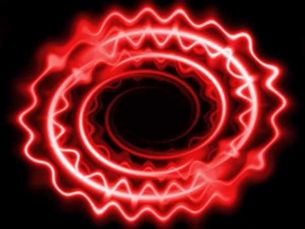 Kırmızı soyut neon ışık — Stok fotoğraf