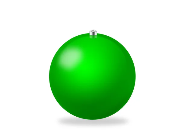 Weihnachtskugel grün — Stockfoto