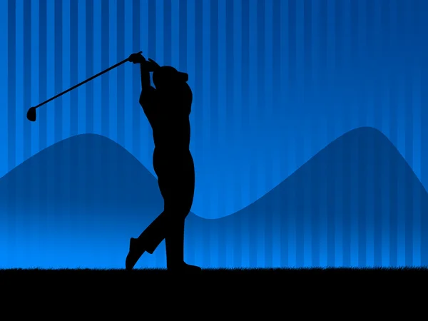 Fondo de golf azul — Foto de Stock