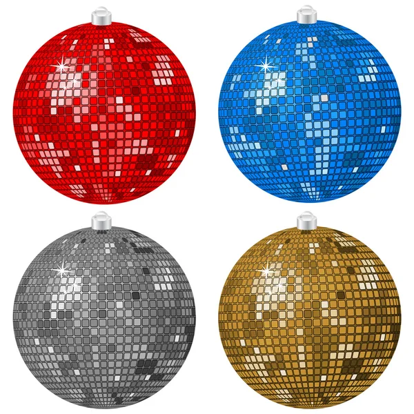 Boules de Noël abstraites — Image vectorielle