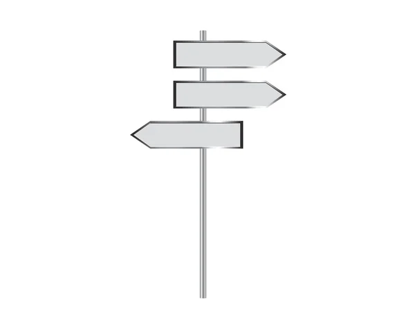 Blank signpost 3 — Stock Vector